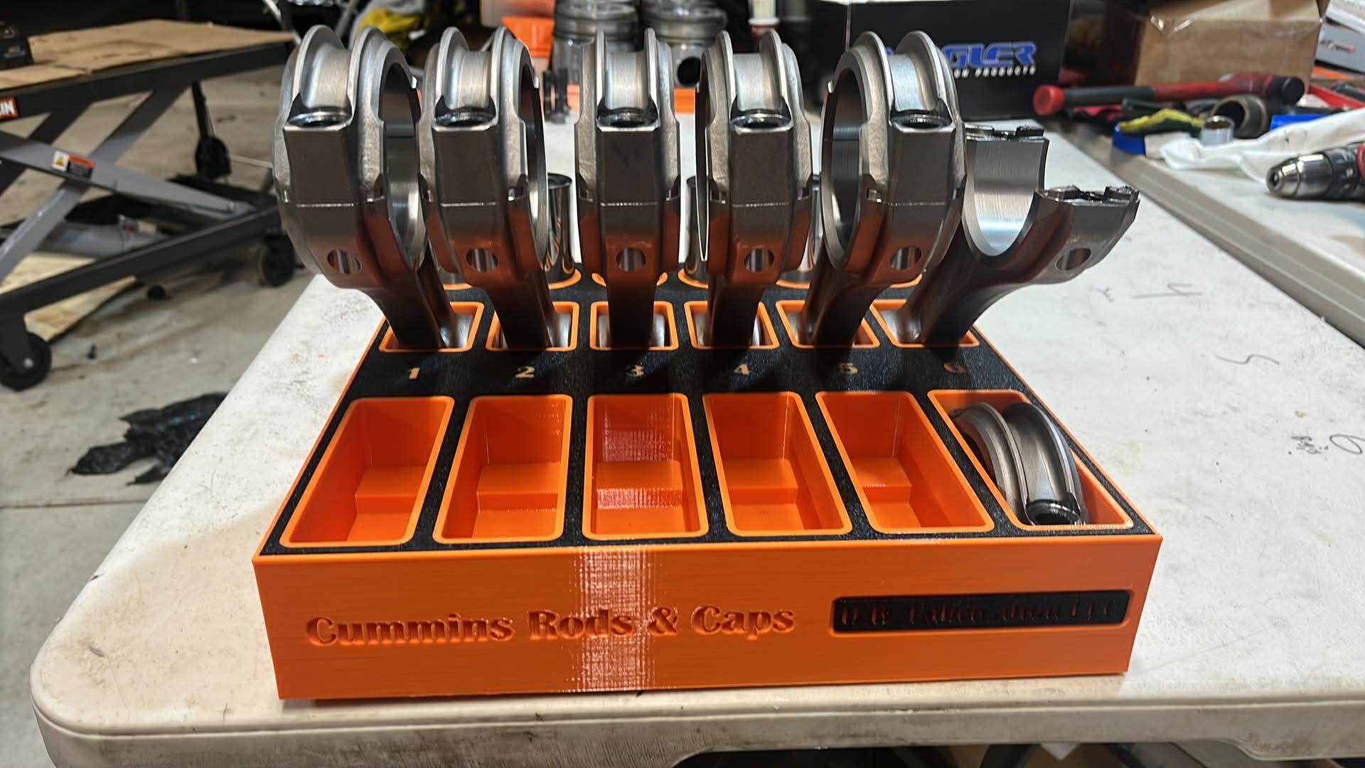 Cummins Connecting Rod & Cap Organizer